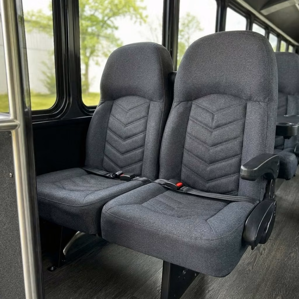 pooler 25 passenger minibus high back seats