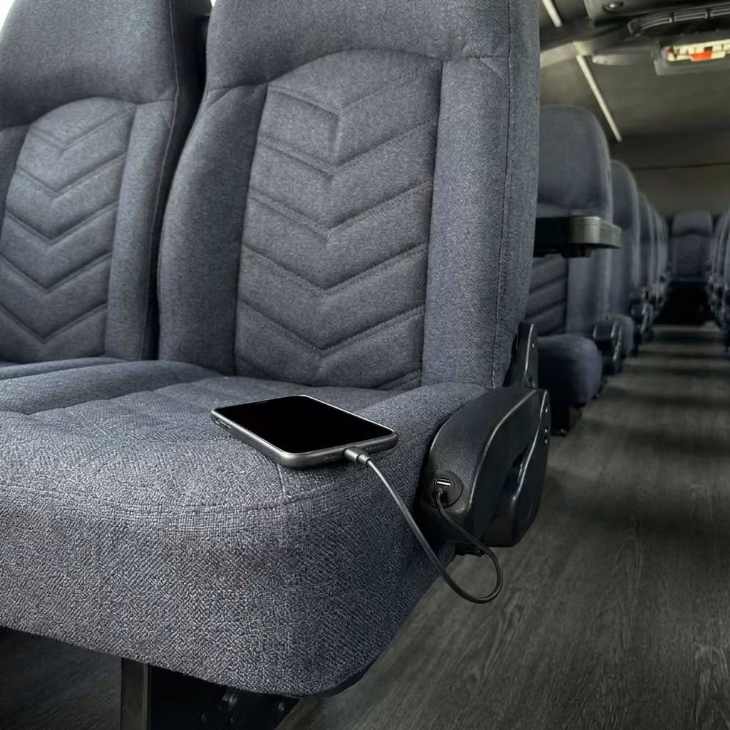 pooler 25 passenger minibus usb charging