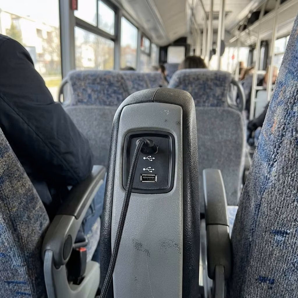 pooler 28 passenger minibus usb charging