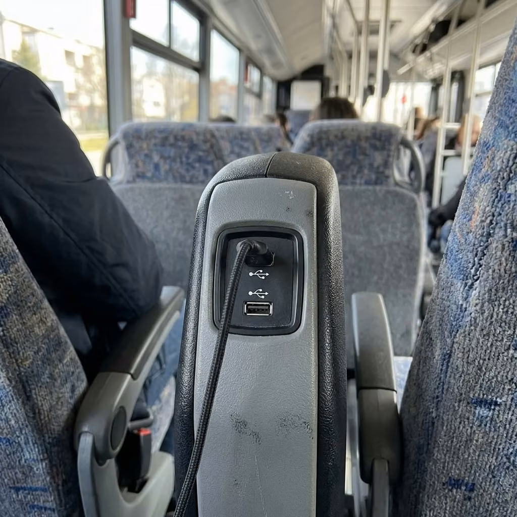 pooler 30 passenger minibus usb charging