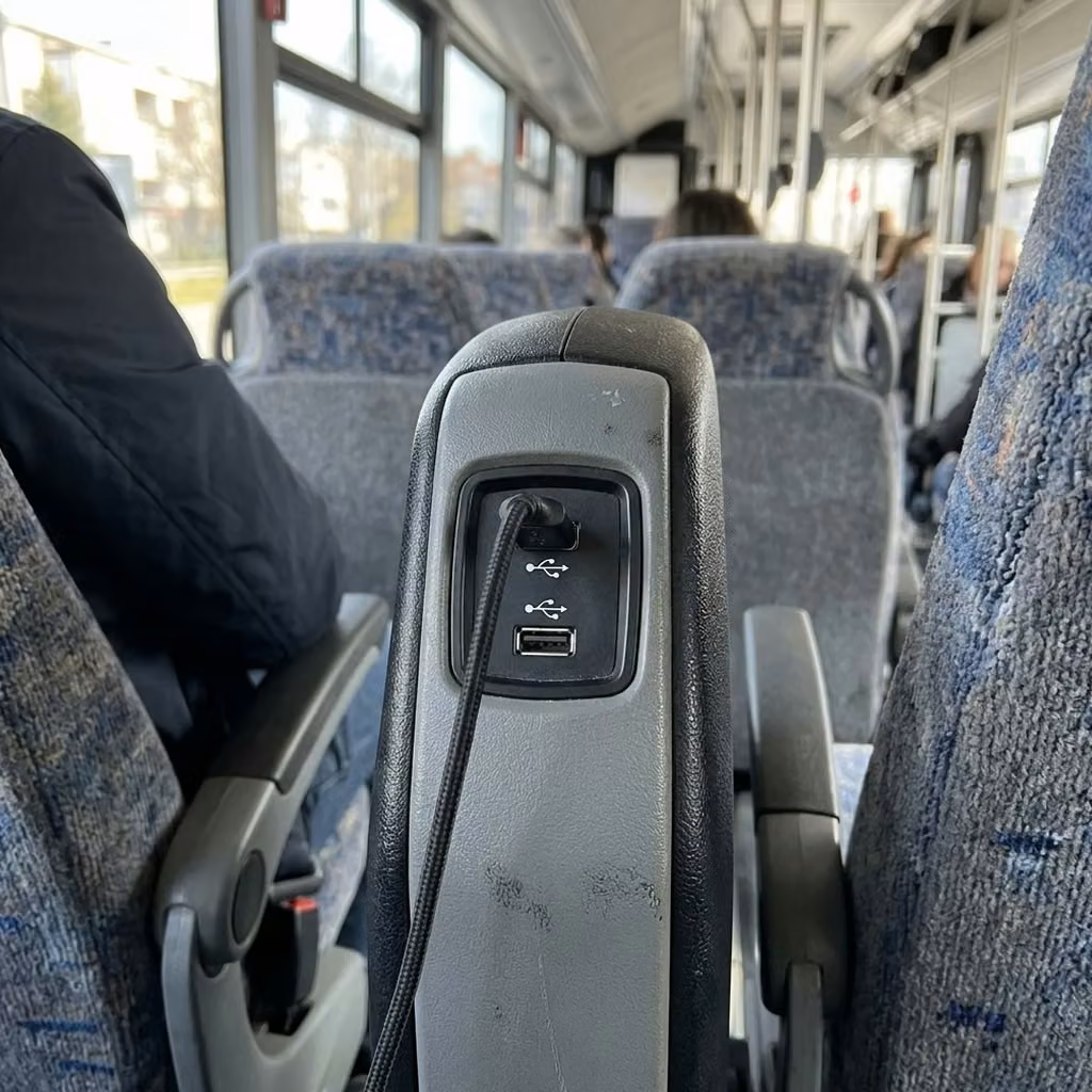 pooler 35 passenger minibus usb charging