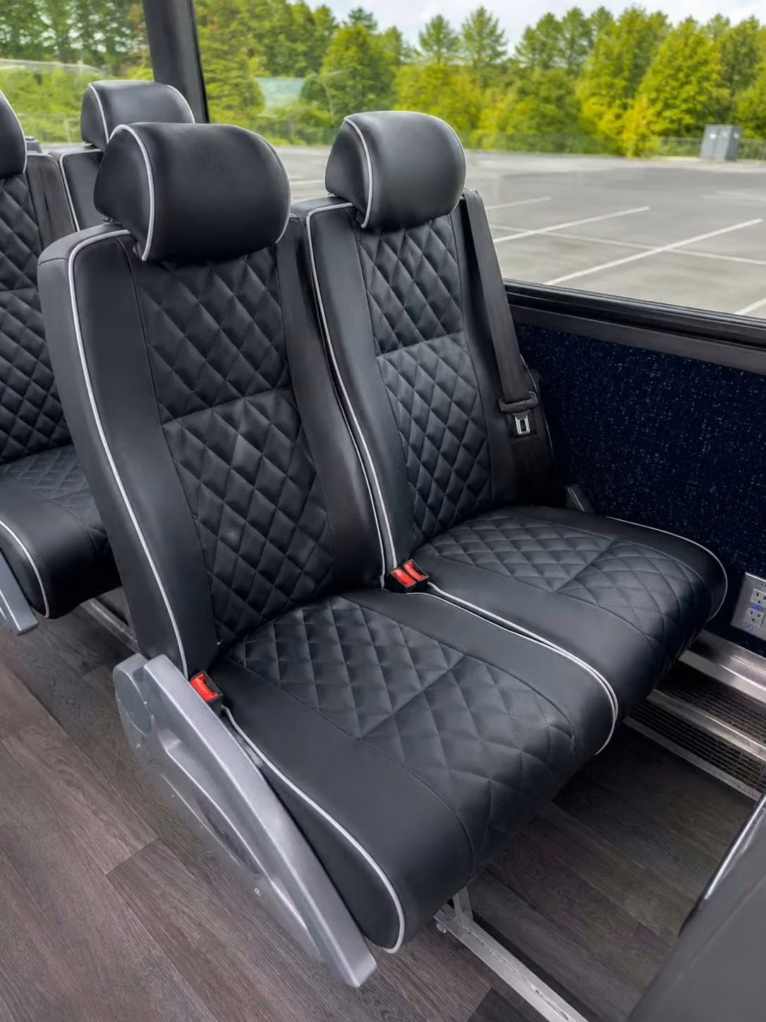 pooler 56 passenger charter bus reclining seats