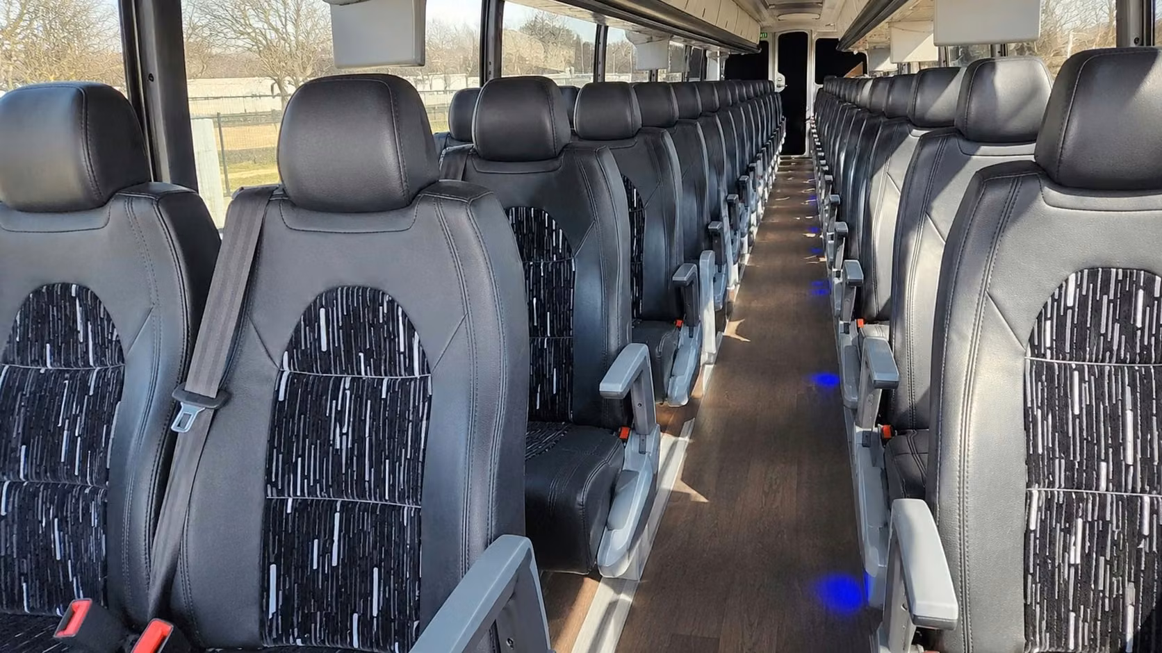 pooler charter bus interior 1